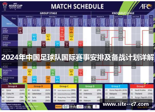 2024年中国足球队国际赛事安排及备战计划详解