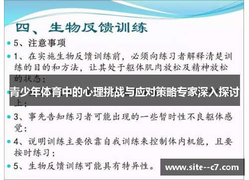 青少年体育中的心理挑战与应对策略专家深入探讨