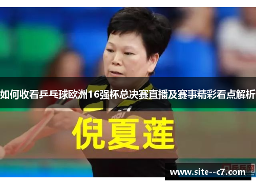 如何收看乒乓球欧洲16强杯总决赛直播及赛事精彩看点解析